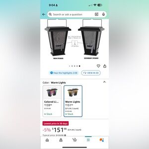 Warm Lights LED Speaker Set